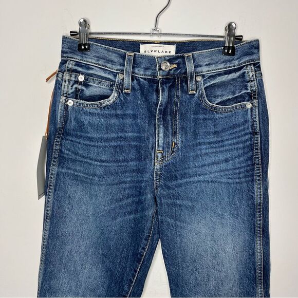 Slvrlake Hero Cropped Straight Jeans 24 - Picture 8 of 10